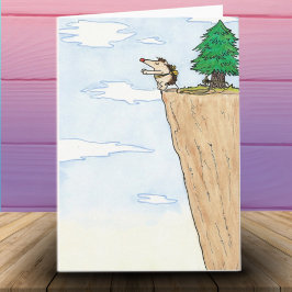 FEDERELEMENT-KUSS-Grußkarte durch Nicole Janes Karte