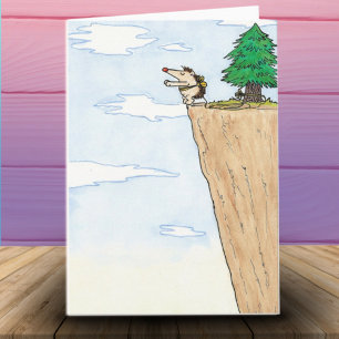 FEDERELEMENT-KUSS-Grußkarte durch Nicole Janes Karte