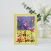Federelfen Postkarte (Stehend Vorderseite)