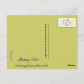 Federelfen Postkarte (Rückseite)