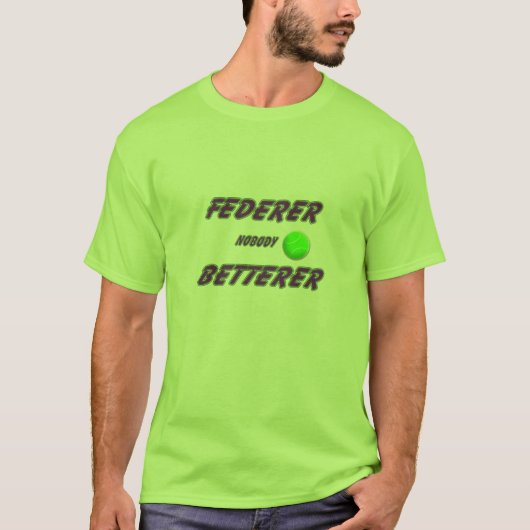 Federer - mit Ball T-Shirt (Vorderseite)