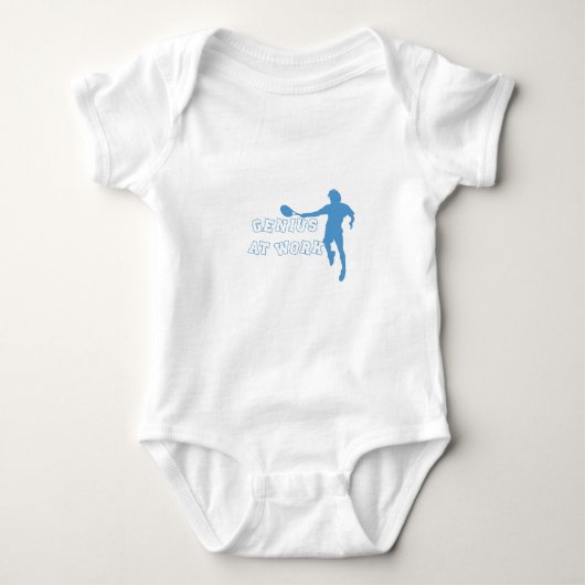 Federer T-Shirt Genie bei der Arbeit Baby Strampler (Vorderseite)