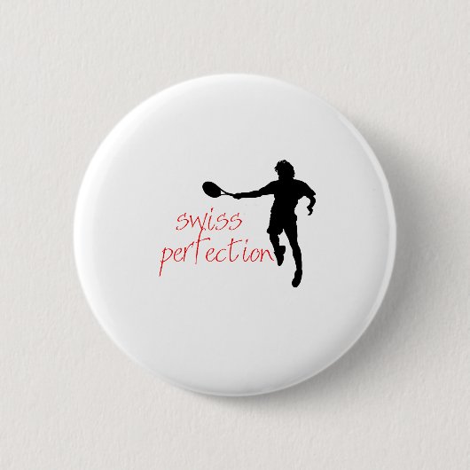 Federer T-Shirt Schweizer-Perfektion Button (Vorderseite)