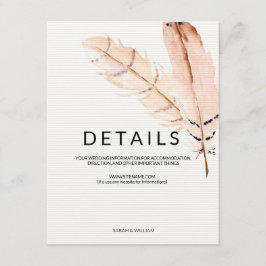 Federfarben-Informationskarte Begleitkarte