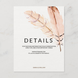 Federfarben-Informationskarte Begleitkarte