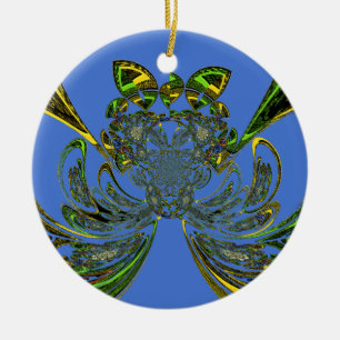 Federfisch Keramik Ornament