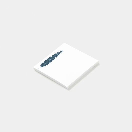 Federform Minimal und modernes Design Post-it Klebezettel (angewinkelt)