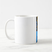 federförmige Maske Kaffeetasse (Links)