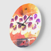 Federgeometrische Abstrakte Kunstuhr Große Wanduhr (Winkel)