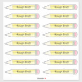 Federhaltiger Entwurf Aufkleber (Blatt)