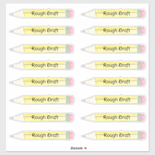 Federhaltiger Entwurf Aufkleber (Blatt)