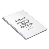 Federico Fellini Language Quote - Notebook Notizblock (Rechte Seite)