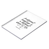 Federico Fellini Language Quote - Notebook Notizblock (Linke Seite)