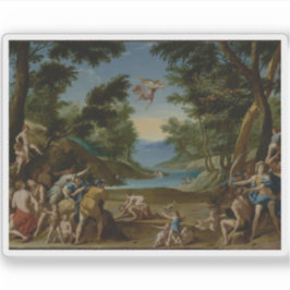 Federico Zuccaro - Cupid und Pan Aufkleber