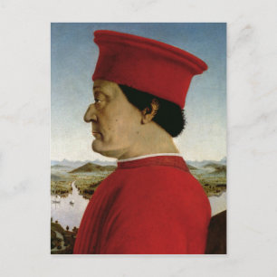 Federigo da Montefeltro  Duke of Urbino, c.1465 Postkarte