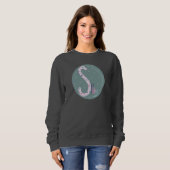 Federkarte grün sweatshirt (Vorne ganz)