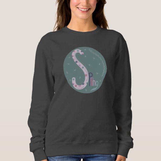 Federkarte grün sweatshirt (Vorderseite)