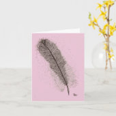 Federkarte Karte (Gelbe Blume)