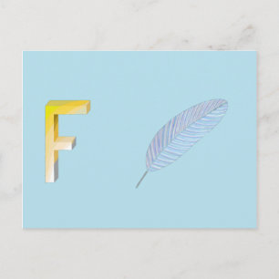 Federkarte Postkarte