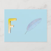 Federkarte Postkarte (Vorderseite)
