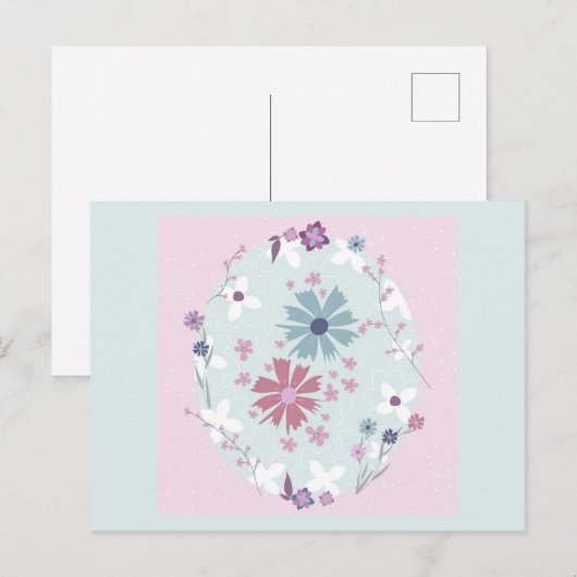 Federkarte Postkarte (Vorne/Hinten)