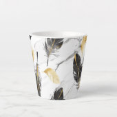 Federkernkarton, elegante Leckerei, Federklee Milchtasse (Vorderseite)