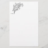 Federkiel-Briefpapier Briefpapier (Vorderseite)