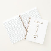 Federkiel Custom-Schreibzug Goldton Personalisiert Notizblock (Innenseite)