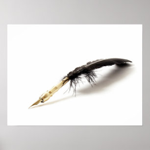 Federkiel-Druck Poster