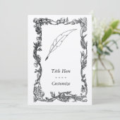 Federkiel Einladung (Stehend Vorderseite)