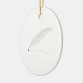 Federkiel Keramikornament (Links)