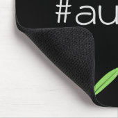 Federkiele und Autor hashtag Mousepad (Ecke)