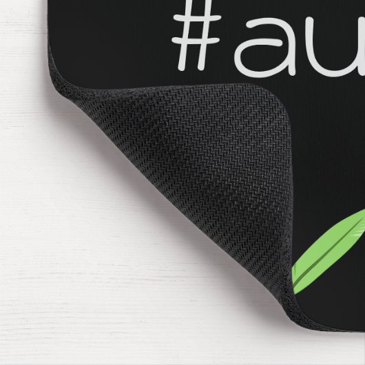 Federkiele und Autor hashtag Mousepad (Ecke)