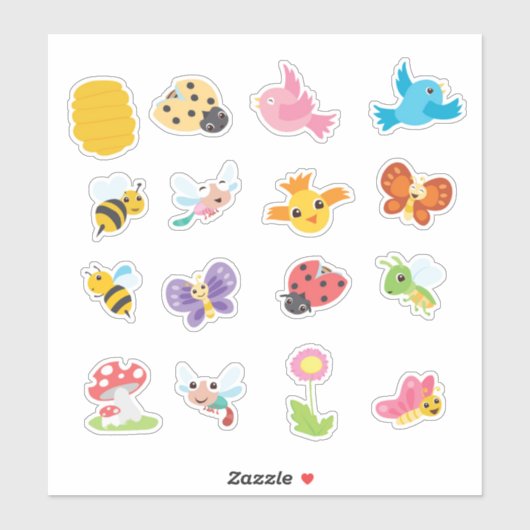 Federkleber Aufkleber (Blatt)