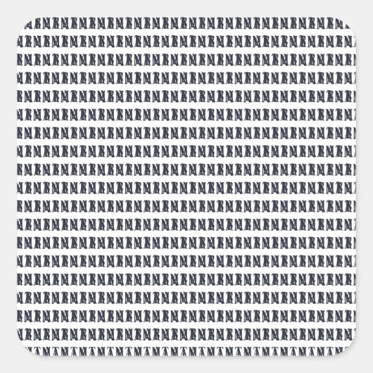 Federkleber Quadratischer Aufkleber (Vorderseite)