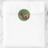 Federkleber Runder Aufkleber (Tasche)
