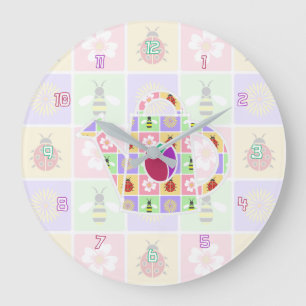 Federklemme Große Wanduhr