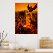 Federknöpfe Jack Nummer 3 Poster (Küche)