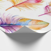 Federkollage Geschenkpapier (Ecke)