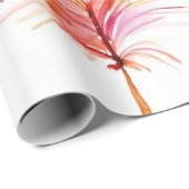 Federkollage Geschenkpapier (Rolleneckpunkt)