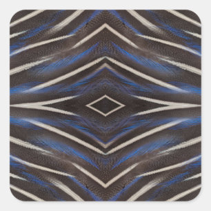 Federkonstruktion aus der Diamantschicht der Guine Quadratischer Aufkleber