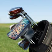 Federkoralle - Gold Head Cover Golf Headcover (In Situ)