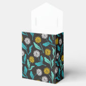 Federkronen-Blume und Blätter Design Geschenkschachtel (Geöffnet)