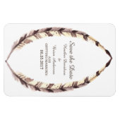 Federleiste Save the Date Flexi Magnet (Horizontal)