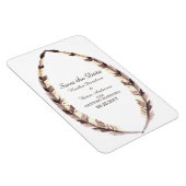 Federleiste Save the Date Flexi Magnet (Rechte Seite)