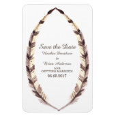 Federleiste Save the Date Flexi Magnet (Vertikal)