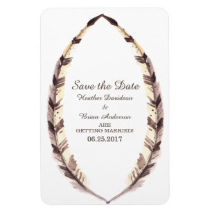 Federleiste Save the Date Flexi Magnet