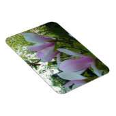 Federlicht lila magnolische Blume Magnet (Rechte Seite)