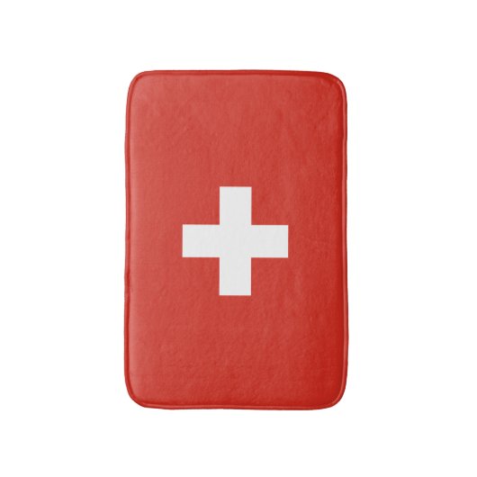 Federmatte | Schweiz Badezimmerteppich Badematte (Vorderseite Vertikal)