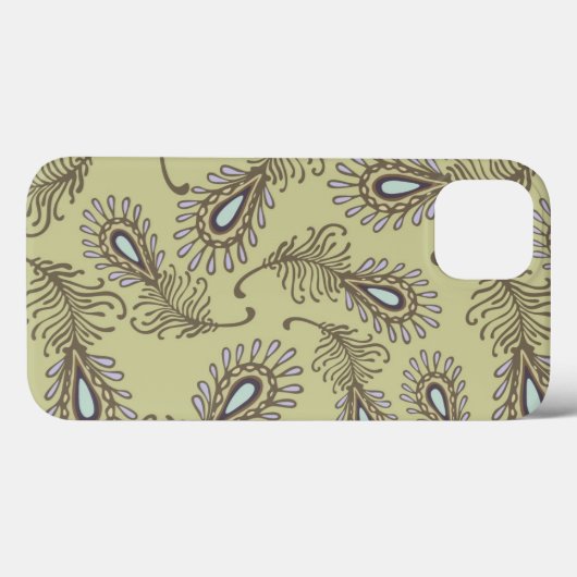 Federmuster Case-Mate iPhone Hülle (Rückseite (Horizontal))